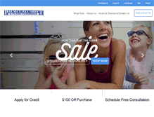Tablet Screenshot of palmettocarpetfloorcoverings.com